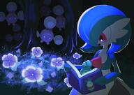 amount:multiple atmosphere:fantasy atmosphere:flowers atmosphere:forest body-type:anthro body-type:blob body-type:semi-anthro hall-of-fame:bronze hall-of-fame:silver species:budew species:gardevoir species:jumpluff style:dim style:glow style:lineless // 2400x1700 // 347KB