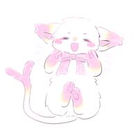 amount:solo body-type:feral species:cat style:pastel-colors wearing-bow // 1280x1280 // 65KB