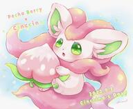 amount:solo atmosphere:sunlight body-type:semi-anthro oc pecha-berry pokemon-berries species:cinccino style:girly style:kawaii style:playful // 2076x1709 // 249KB