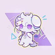 amount:solo body-type:semi-anthro series:pokemon species:espurr style:kawaii style:outline // 1200x1200 // 306KB