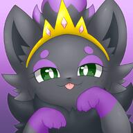 amount:solo atmosphere:regal body-type:feral crown oc smug species:zorua style:icon visual-teasing // 900x900 // 437KB