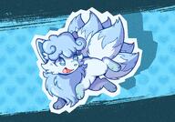 amount:solo body-type:feral happy species:alolan-vulpix style:abstract-background style:kawaii style:outline // 2200x1534 // 805KB