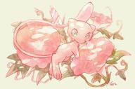 amount:solo atmosphere:flowers body-type:feral flower species:mew style:watercolor // 1023x676 // 82KB