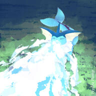 amount:solo atmosphere:field atmosphere:powerful body-type:feral hall-of-fame:bronze series:eeveelutions series:pokemon species:vaporeon style:playful // 4000x4000 // 1.0MB