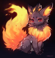 amount:solo artist:foxlett atmosphere:evil body-type:feral oc series:eeveelutions series:pokemon species:flareon style:intentional-blur style:noisy // 1699x1793 // 366KB