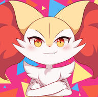 amount:solo body-type:anthro body-type:semi-anthro species:braixen style:kawaii // 4134x4094 // 2.5MB
