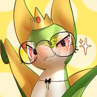 amount:solo atmosphere:regal body-type:anthro crown glasses nerdy species:serperior style:icon // 2048x2048 // 332KB