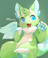 amount:solo atmosphere:sunlight body-type:semi-anthro hall-of-fame:bronze species:dragon style:green wings // 1707x2048 // 213KB