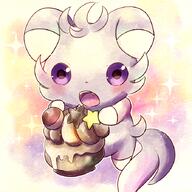 amount:solo body-type:semi-anthro eating pokepuff series:pokemon species:espurr style:outline style:watercolor // 700x700 // 777KB