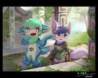 amount:pair atmosphere:fantasy atmosphere:river atmosphere:ruins body-type:semi-anthro hall-of-fame:bronze outfit species:cat style:kemono style:painted style:very-detailed // 2048x1647 // 346KB