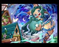 amount:solo atmosphere:fantasy atmosphere:night atmosphere:powerful atmosphere:town body-type:anthro body-type:semi-anthro hall-of-fame:bronze long-hair magical-girl outfit skirt species:unknown style:kemono style:painted style:very-detailed // 3741x3008 // 1.0MB