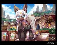 amount:pair atmosphere:mountains atmosphere:town body-type:semi-anthro glasses long-hair maid nerdy outfit species:fox style:kemono style:painted style:very-detailed suit sundae // 3741x3008 // 1.0MB