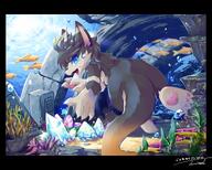 amount:pair amount:solo atmosphere:bubbles atmosphere:ruins atmosphere:undersea body-type:semi-anthro gems hall-of-fame:bronze species:unknown style:kemono style:painted style:very-detailed // 3741x3008 // 937KB