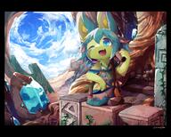 amount:solo atmosphere:cove atmosphere:fantasy Bag body-type:anthro body-type:semi-anthro gems hall-of-fame:bronze species:fox style:kemono style:painted style:very-detailed // 3741x3008 // 1009KB