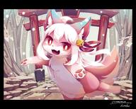 amount:solo atmosphere:asian atmosphere:mountains atmosphere:snowy bell body-type:semi-anthro hall-of-fame:bronze hall-of-fame:silver happy species:fox style:kawaii style:kemono style:lineless style:painted style:very-detailed tagme // 3741x3008 // 800KB