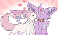 amount:pair body-type:feral forehead-gem leash lick series:eeveelutions series:pokemon species:espeon species:sylveon style:simple-colors // 1400x848 // 132KB