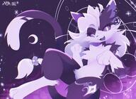 amount:solo atmosphere:night atmosphere:stary body-type:anthro body-type:semi-anthro hall-of-fame:bronze hall-of-fame:silver moon smug species:cat style:chromatic-aberration style:kemono style:lineless style:noisy style:purple visual-teasing // 2048x1503 // 511KB