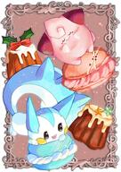 amount:pair body-type:blob body-type:feral food macarons pudding species:cleffa species:pachirisu style:painted style:white-border sweets // 1448x2048 // 569KB