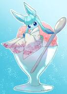 amount:solo body-type:feral food hall-of-fame:bronze kimono outfit series:eeveelutions series:pokemon shaved-ice species:glaceon style:girly style:kawaii style:outline sweets // 1450x2048 // 282KB