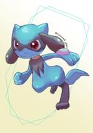 amount:solo body-type:semi-anthro species:riolu style:kawaii // 1440x2048 // 151KB