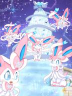 amount:multiple atmosphere:ice atmosphere:night atmosphere:regal atmosphere:stary atmosphere:town body-type:feral cloak hall-of-fame:bronze hall-of-fame:silver series:eeveelutions series:pokemon species:sylveon style:intentional-blur winter-clothes // 1536x2048 // 476KB