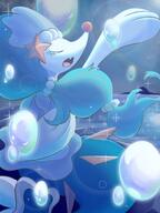 amount:solo atmosphere:bubbles body-type:feral body-type:semi-anthro hall-of-fame:bronze hall-of-fame:silver singing species:primarina style:girly style:intentional-blur style:painted // 1200x1600 // 221KB