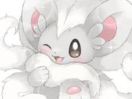 amount:solo body-type:anthro body-type:semi-anthro species:cinccino wink // 1600x1200 // 151KB