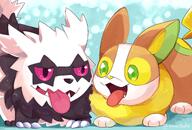 amount:pair body-type:feral species:galarian-zigzagoon species:yamper style:kawaii style:playful // 2039x1378 // 245KB