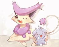 amount:pair atmosphere:home body-type:feral body-type:semi-anthro series:pokemon species:delcatty species:espurr style:kawaii // 2958x2368 // 315KB