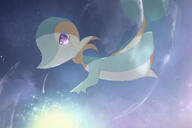 amount:solo atmosphere:night atmosphere:stary body-type:feral species:snivy style:kawaii // 1500x1000 // 889KB