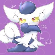 amount:solo body-type:semi-anthro species:meowstic style:kawaii style:outline style:painted // 4096x4096 // 646KB