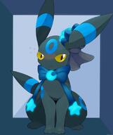 amount:solo body-type:feral feminine flower series:eeveelutions series:pokemon species:shiny-pokemon species:umbreon style:girly style:glow style:kawaii wearing-bow wearing-flower // 756x900 // 344KB