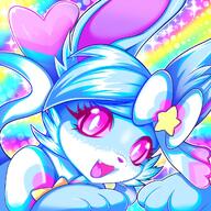 amount:solo body-type:feral body-type:semi-anthro oc series:eeveelutions series:pokemon species:sylveon style:girly style:outline style:rainbow style:sparkly style:very-girly // 1080x1080 // 221KB