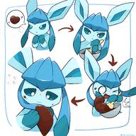 amount:solo body-type:feral chocolate clumsy panicked series:eeveelutions series:pokemon silly species:glaceon style:kawaii style:multiple-scenarios // 4096x4096 // 1.3MB