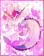 amount:solo body-type:feral hall-of-fame:bronze series:eeveelutions series:pokemon species:shiny-pokemon species:vaporeon style:border style:pastel-colors style:splat // 1400x1800 // 627KB