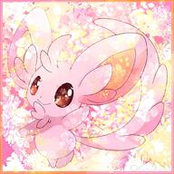 amount:solo atmosphere:flowers body-type:semi-anthro species:minccino style:girly style:kawaii // 1600x1600 // 468KB