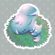 amount:solo atmosphere:field body-type:feral body-type:semi-anthro painted series:pokemon species:espurr style:noisy style:outline // 2000x2000 // 1.0MB