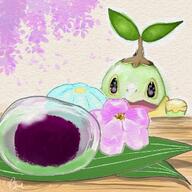 amount:solo body-type:feral flower species:turtwig style:paper style:watercolor // 1080x1080 // 230KB