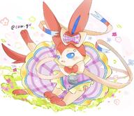 amount:solo atmosphere:field body-type:feral dress series:eeveelutions series:pokemon species:sylveon style:kawaii // 1761x1534 // 289KB