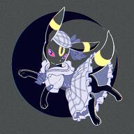 amount:solo body-type:feral dress series:eeveelutions series:pokemon species:umbreon style:noisy // 2048x2048 // 939KB