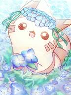 amount:solo atmosphere:flowers body-type:feral feminine flower species:furret style:girly style:noisy style:playful style:scribbles style:very-playful wearing-flower // 1483x1978 // 537KB