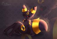 amount:solo body-type:anthro series:eeveelutions series:pokemon species:umbreon style:contrasting-colors style:girly style:glow style:kemono // 3621x2464 // 407KB