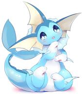 amount:solo blep body-type:feral body-type:semi-anthro series:eeveelutions series:pokemon species:vaporeon style:intentional-blur style:kawaii style:very-kawaii // 1803x2048 // 194KB