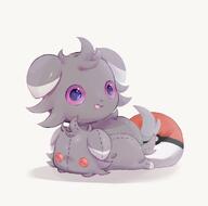 amount:solo body-type:feral body-type:semi-anthro plush series:pokemon species:espurr style:kawaii // 1000x991 // 52KB