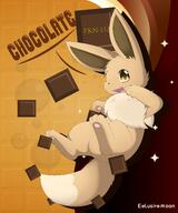 amount:solo body-type:feral chocolate food series:pokemon species:eevee style:girly style:one-color style:sparkly sweets // 3161x3789 // 2.3MB