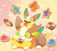 amount:pair atmosphere:assorted-objects body-type:feral cookies food hall-of-fame:bronze hall-of-fame:silver species:yamper style:kawaii style:playful style:very-kawaii style:very-playful sweets // 1537x1375 // 1.2MB