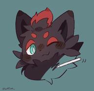 amount:solo body-type:feral drawing hall-of-fame:bronze silly species:zorua style:icon wink // 1084x1051 // 60KB