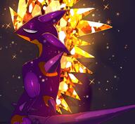 amount:solo body-type:anthro body-type:semi-anthro neutral-expression species:toxtricity style:girly style:sparkly terastallization // 1900x1750 // 317KB