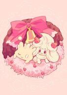 amount:pair body-type:semi-anthro species:alcremie species:food-creature species:milcery style:girly style:kawaii style:playful // 1447x2047 // 261KB