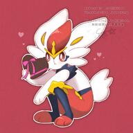 amount:solo body-type:anthro body-type:semi-anthro chocolate species:cinderace style:kawaii style:outline // 1280x1280 // 202KB